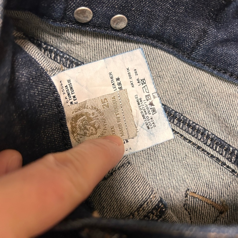 Diesel denim jeans size 25 skinny leg